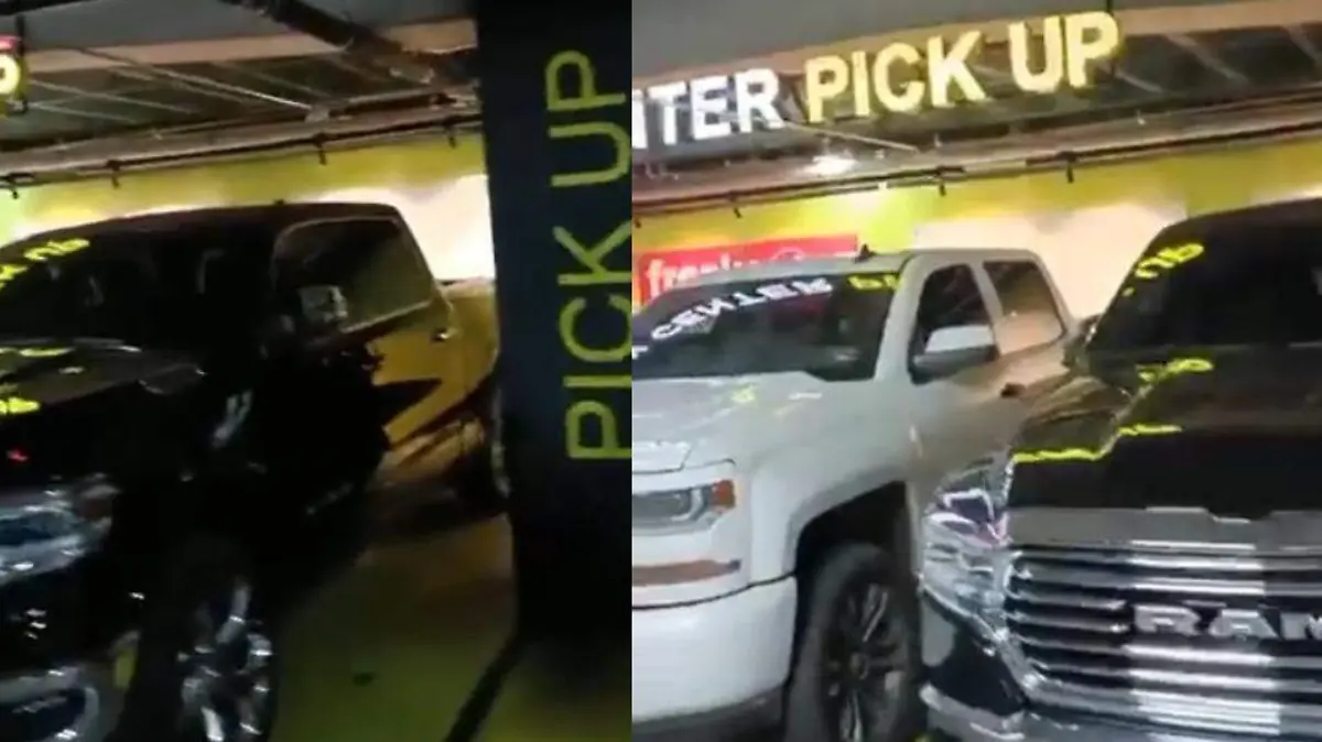 Camionetas mal estacionadas en centro comercial se vuelven viral(1)